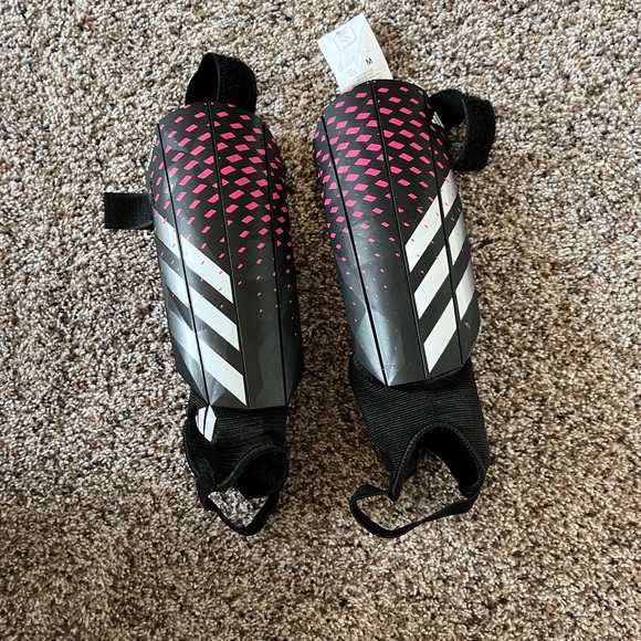 Adidas Black and Pink Shin Guards - Picture 1 of 4
